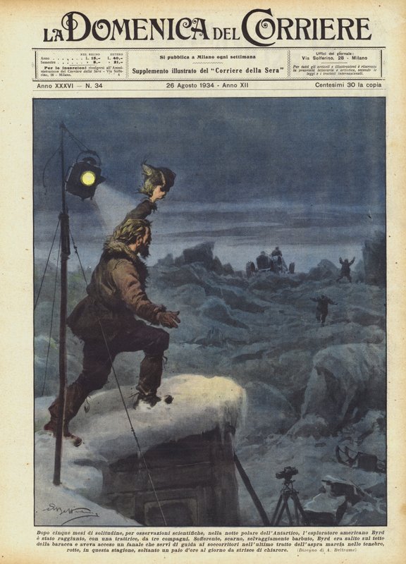 Efter fem måneders ensomhed, til videnskabelige observationer, i Antarktis polarnat? af Achille Beltrame