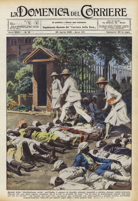 Episoder af civil ulydighed i Indien af Achille Beltrame