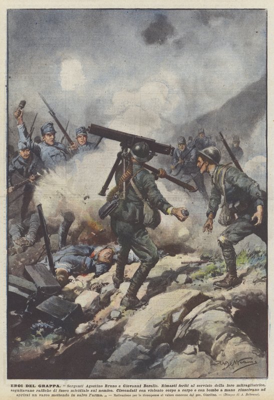 Heroes of Grappa af Achille Beltrame