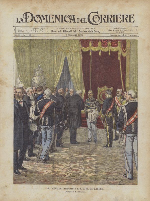 Nytårshilsner til S M Il Re, Al Quirinale af Achille Beltrame