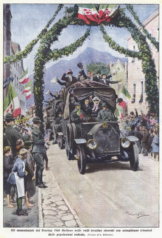 Velkommen vandrere fra den italienske turklub i Trentino-dalene? af Achille Beltrame