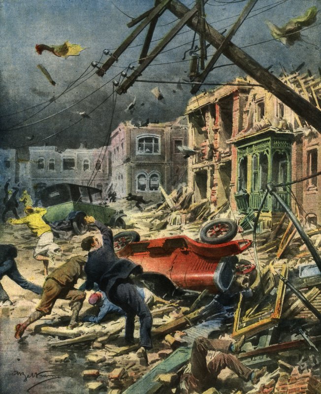 Orkan i Florida, oktober 1929 af Achille Beltrame