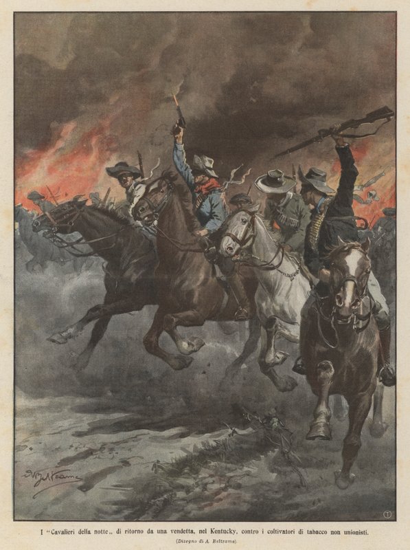 Nattens riddere vender tilbage fra et vendetta i Kentucky mod tobaksavlere, der ikke er medlem af Unionen af Achille Beltrame