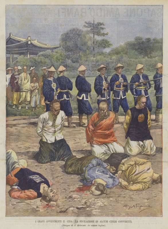 De alvorlige begivenheder i Kina Nedskydningen af ​​nogle kinesiske konvertitter af Achille Beltrame