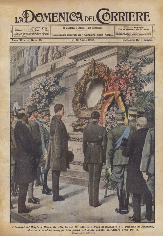 Belgiens suveræner i Rom af Achille Beltrame