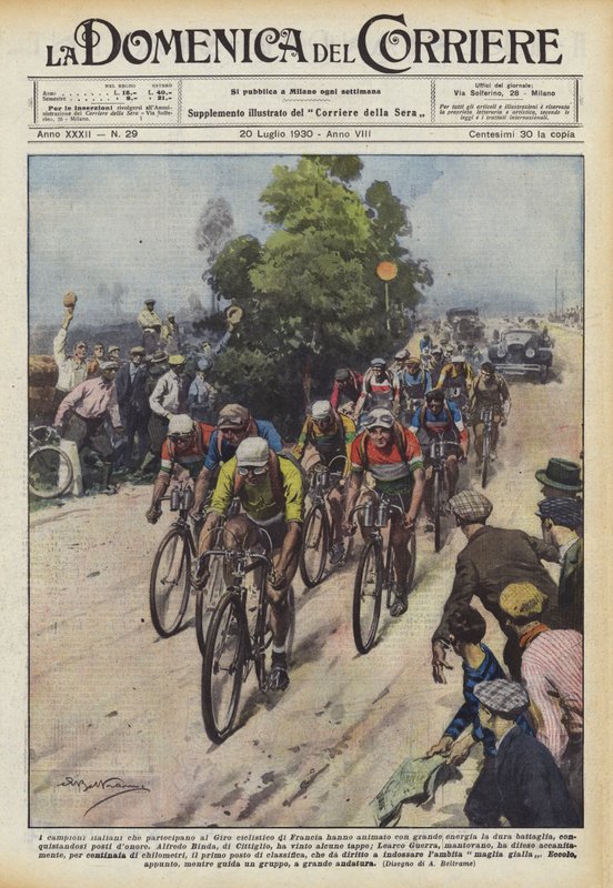 Levede de italienske mestre, der deltog i Cykelturen i Frankrig med stor energi? af Achille Beltrame