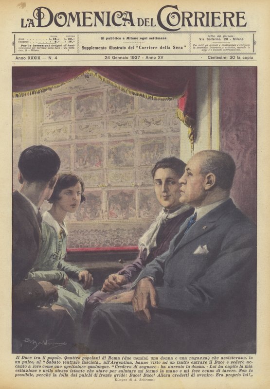 Ducen blandt folket af Achille Beltrame