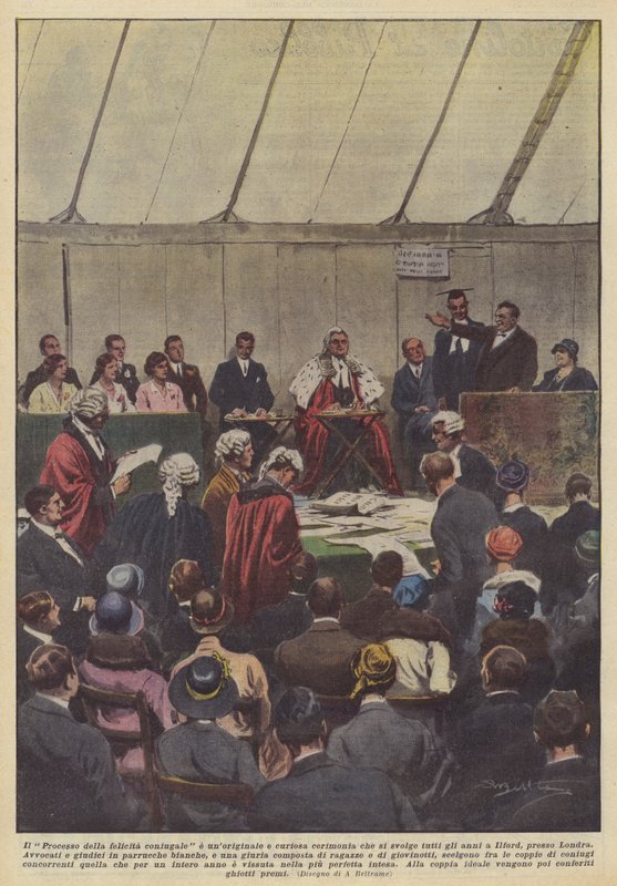 Er processen med ægteskabelig lykke en original og nysgerrig ceremoni, der finder sted alt sammen? af Achille Beltrame