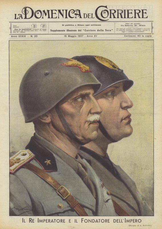Kongen kejser og grundlæggeren af ​​imperiet af Achille Beltrame