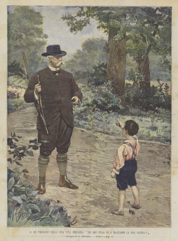 Kong Umberto i sit private liv, Te See Staa Ti A Mazzamm La Mia Gajna? af Achille Beltrame