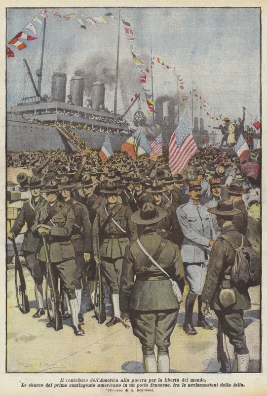 Amerikas bidrag til krigen for verdensfrihed af Achille Beltrame