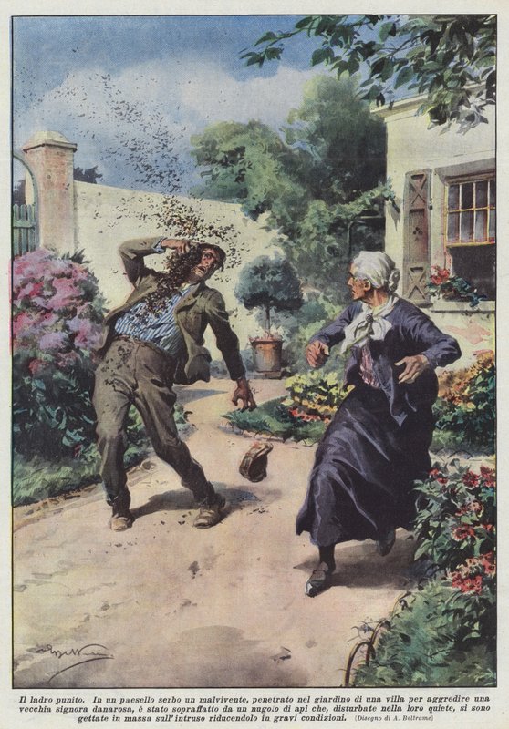 Tyven straffede af Achille Beltrame
