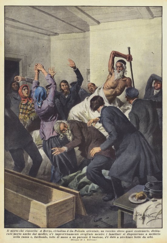 Den døde mand, der genopstår af Achille Beltrame