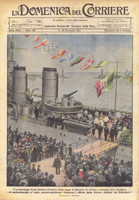 Italienernes patriotisme i udlandet af Achille Beltrame