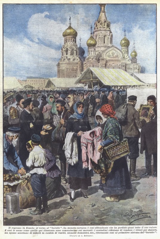 Regressionen i Rusland vender vi tilbage til byttehandel af Achille Beltrame