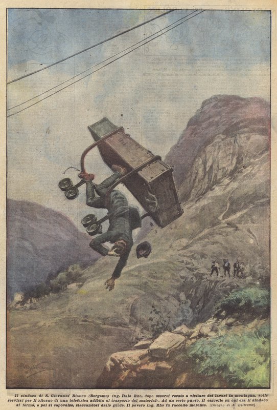 Borgmesteren i S Giovanni Bianco (Bergamo) ing af Achille Beltrame