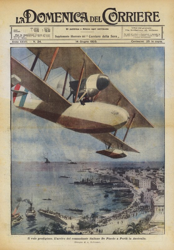Den vidunderlige flyvning af Achille Beltrame
