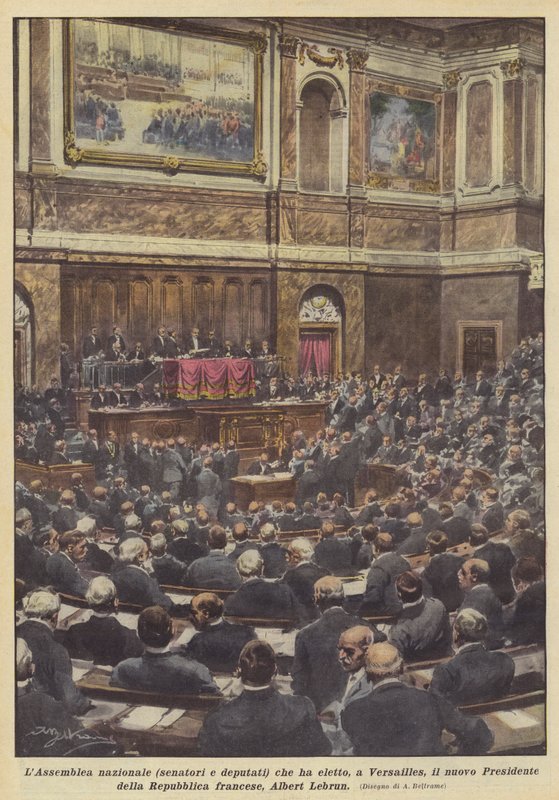 Nationalforsamlingen (senatorer og deputerede), som i Versailles valgte den nye præsident for? af Achille Beltrame