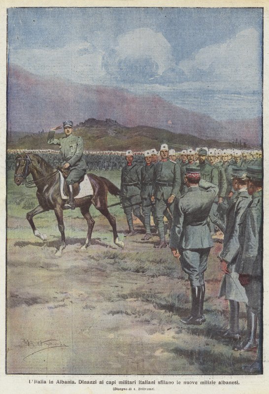 Italien i Albanien af Achille Beltrame