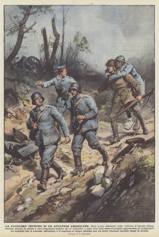 En amerikansk flyvers fantastiske gerning af Achille Beltrame