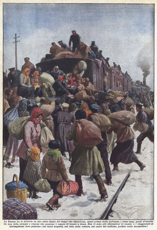 Rusland har sine jernbaner i en stat, der er værdig til de tider, det går igennem af Achille Beltrame