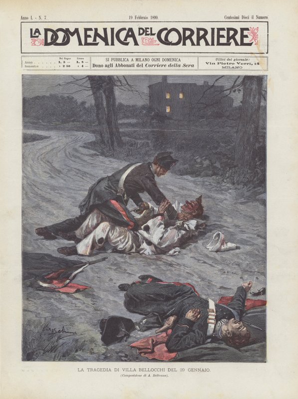 Tragedien om Villa Bellocchi den 29. januar af Achille Beltrame