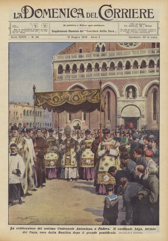 Fejringen af ​​det syvende Antonianske århundrede i Padua af Achille Beltrame