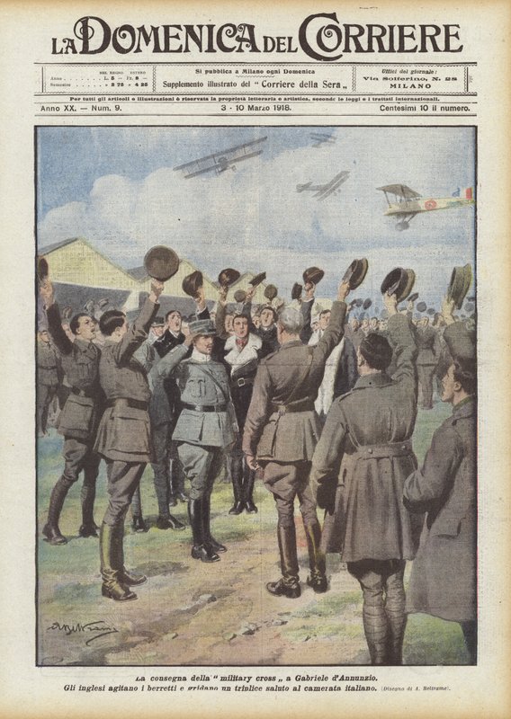 Overrækkelse af militærkorset til Gabriele d
