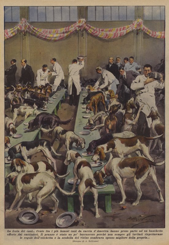 Hundefesten af Achille Beltrame