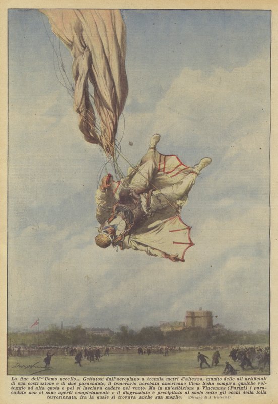 Slutningen af ​​Fuglemanden af Achille Beltrame