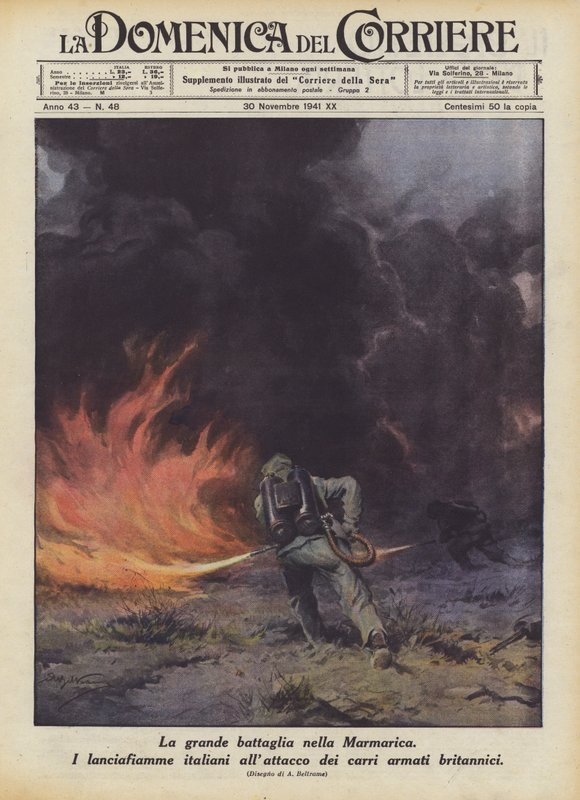 Det store slag i Marmarica af Achille Beltrame