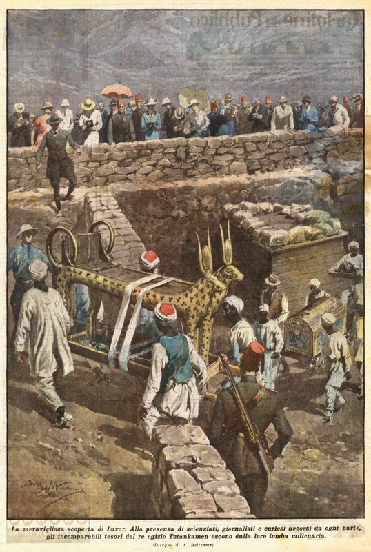Den vidunderlige opdagelse af Luxor af Achille Beltrame