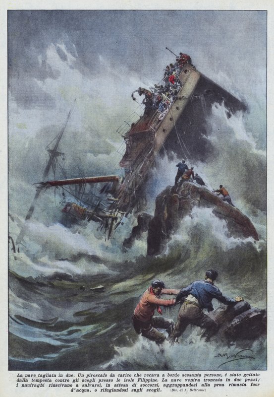 Skibet skåret i to af Achille Beltrame