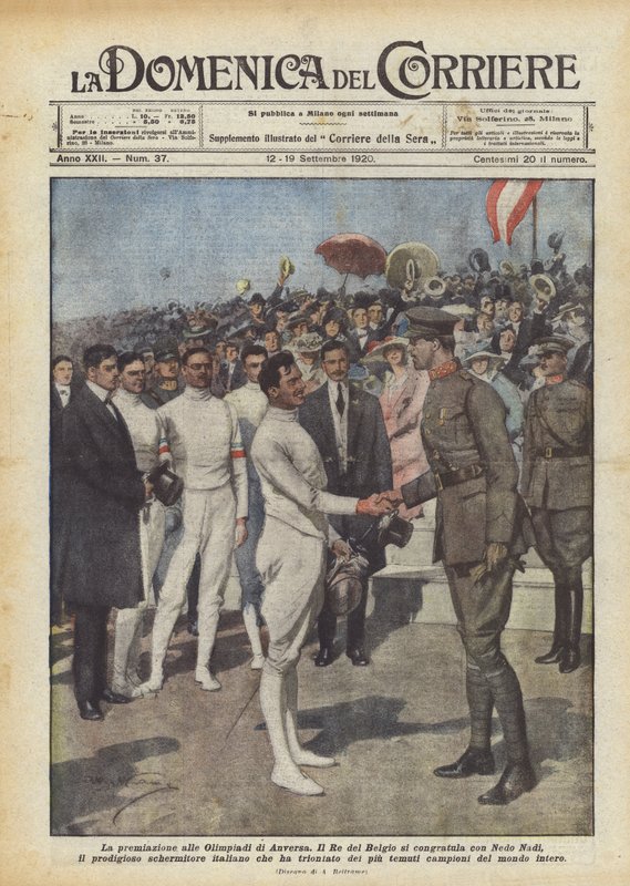 Prisuddelingen ved OL i Antwerpen af Achille Beltrame