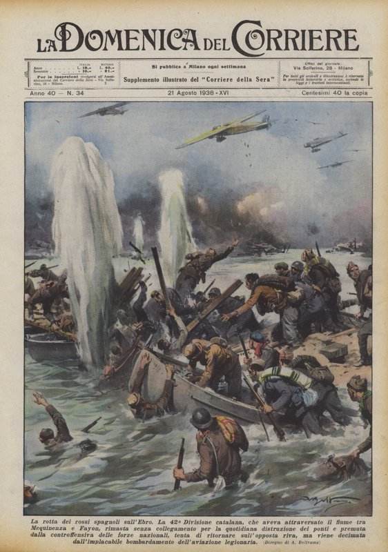 De spanske rødes rute på Ebro af Achille Beltrame
