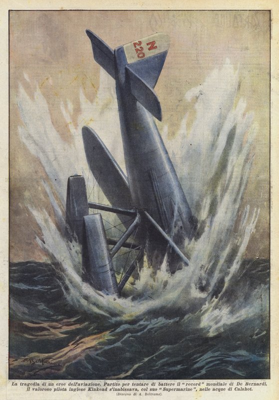 En luftfartshelts tragedie af Achille Beltrame