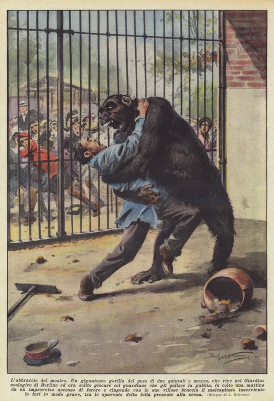 Monsters læbe af Achille Beltrame