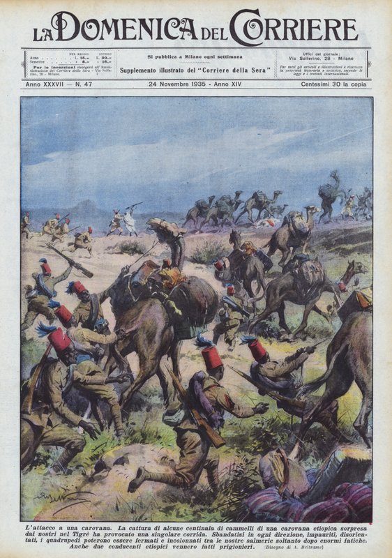 Angrebet på en campingvogn af Achille Beltrame