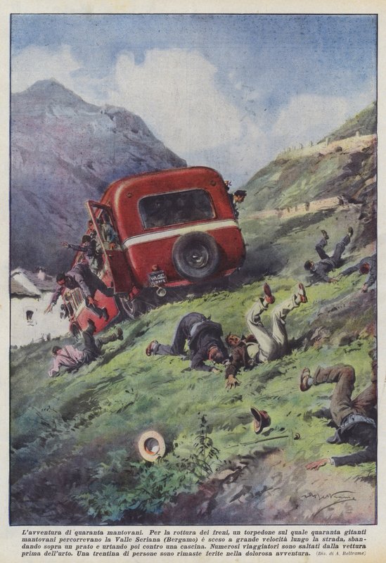 Fyrre menneskers eventyr fra Mantua af Achille Beltrame