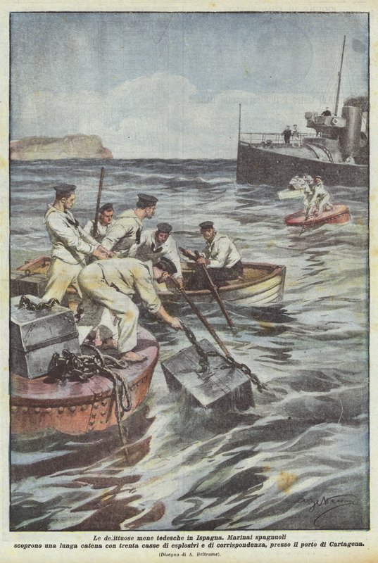Kriminelle tyske angreb i Spanien af Achille Beltrame