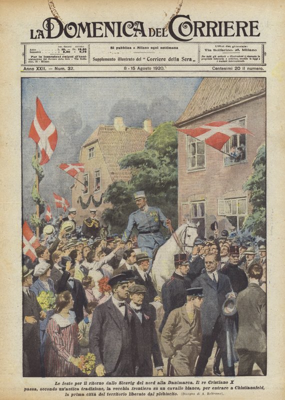 Ferierne for hjemrejsen fra Nordslesvig til Danmark af Achille Beltrame
