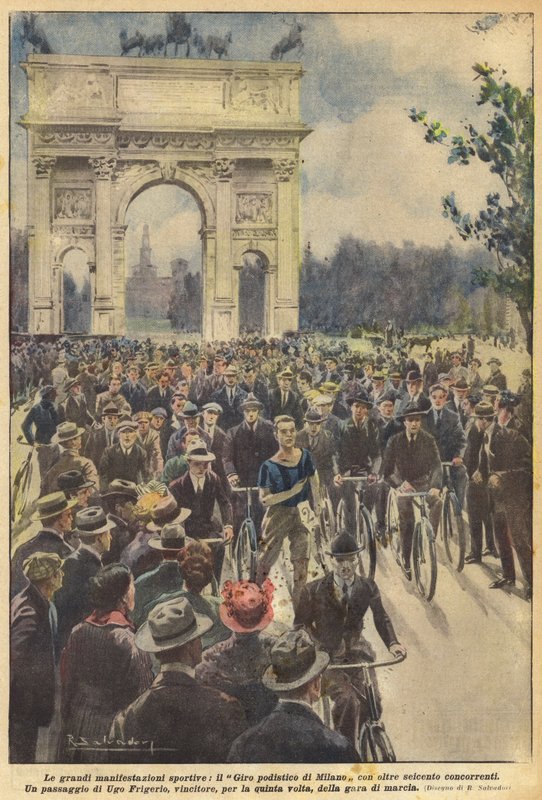 Store sportsbegivenheder, Milano Running Tour med over 600 deltagere af Achille Beltrame