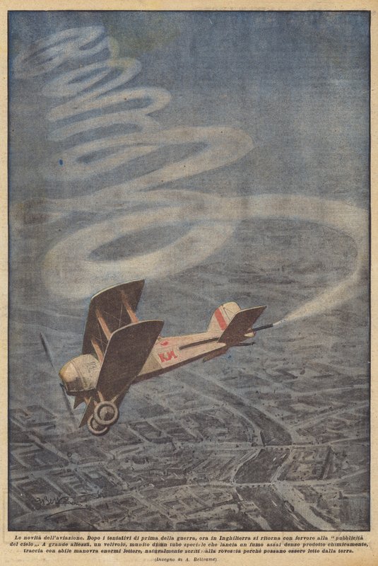 Nyheden om luftfarten af Achille Beltrame