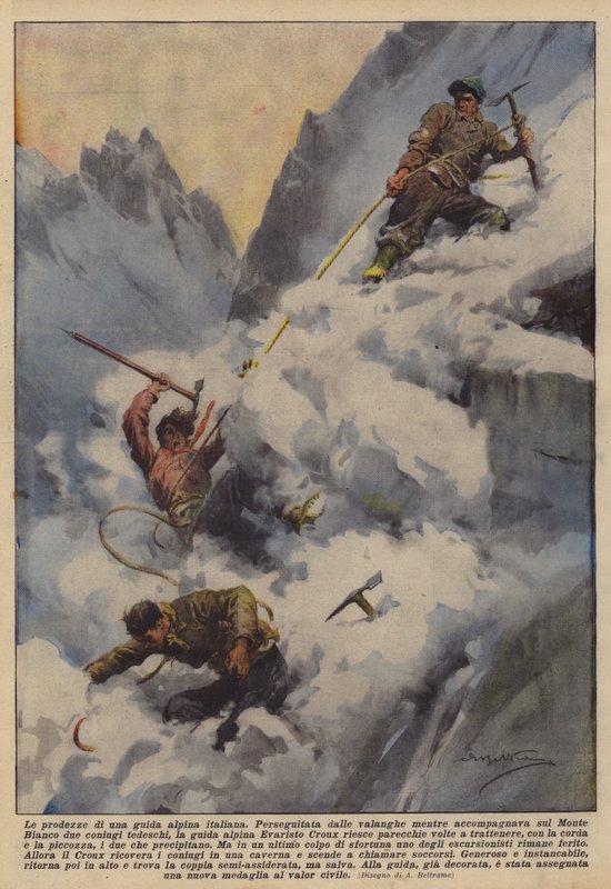 En italiensk bjergguides bedrifter af Achille Beltrame