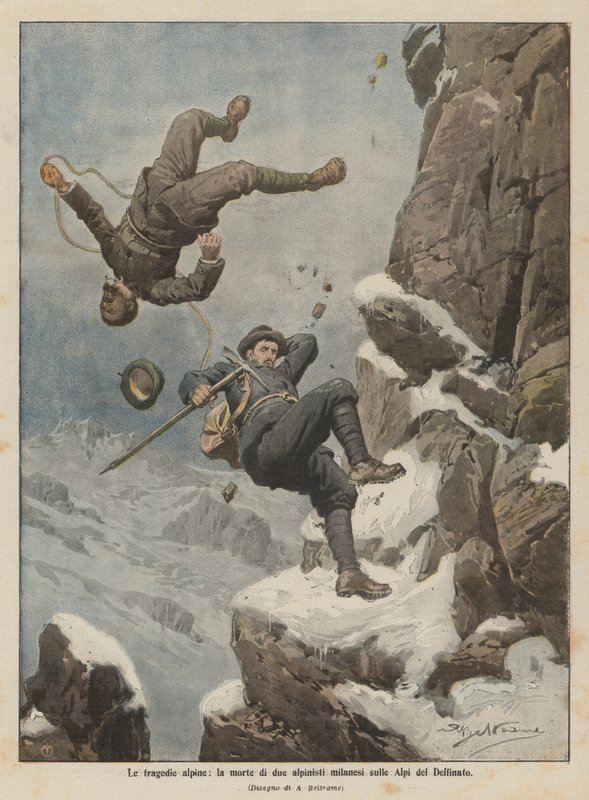 Alpetragedier, to milanesiske bjergbestigere døde i Dauphiné-alperne af Achille Beltrame