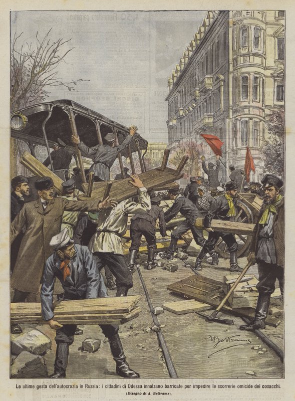 De seneste bedrifter afutokratiet i Rusland, Odessa-borgere rejser barrikader for at forhindre ? af Achille Beltrame