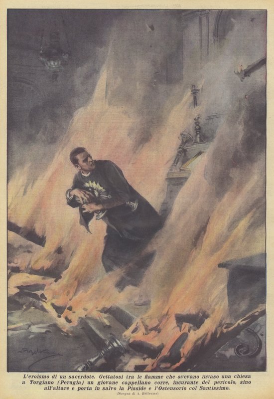 En præsts heltemod af Achille Beltrame
