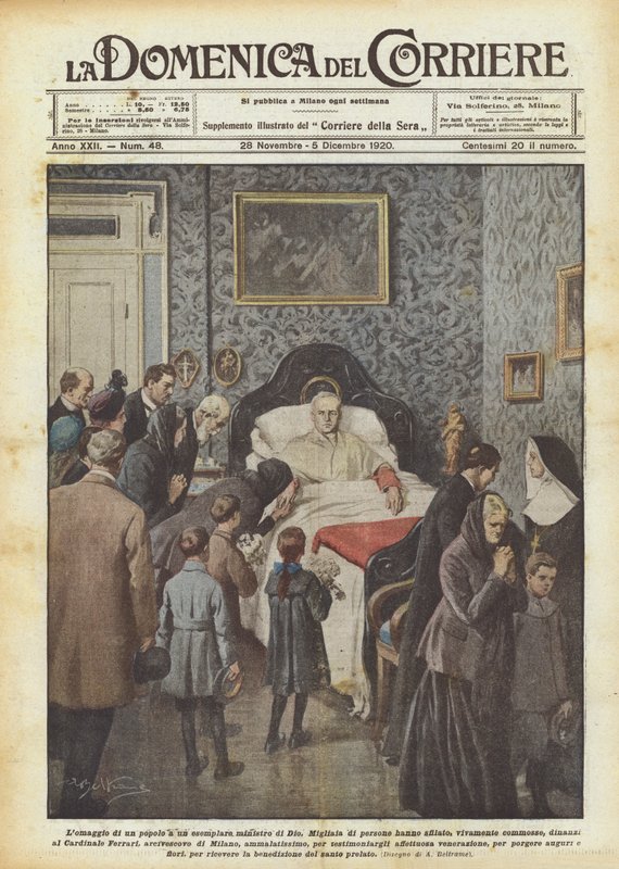 En folks hyldest til en eksemplarisk Guds tjener af Achille Beltrame