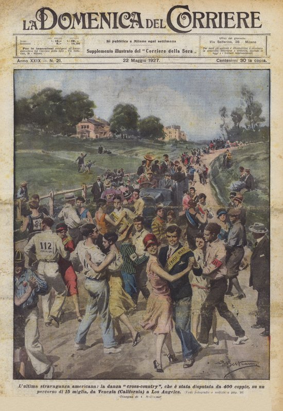 Den seneste amerikanske ekstravaganza, langrendsdans, som er blevet spillet af 400 par? af Achille Beltrame