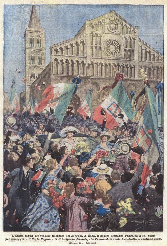 Den sidste fase af suverænernes triumfrejse af Achille Beltrame
